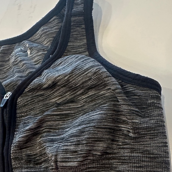 Jockey Women's Charcoal and Black Sports Bra - Picture 4 of 6
